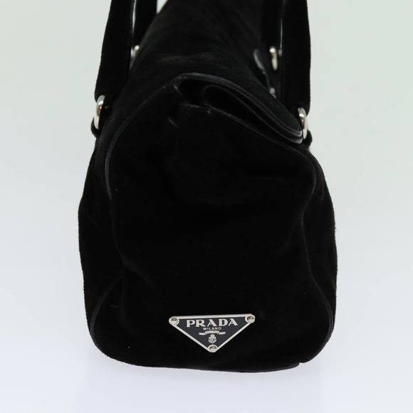 PRADA Shoulder Bag Suede Black Auth bs13416 - Picture 4 of 16